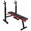 VidaXL Panca per pesi Nero 126,5 x 67 x 111 cm