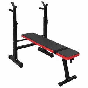 VidaXL Panca per pesi Nero 126,5 x 67 x 111 cm