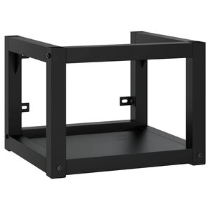 vidaXL Struttura per Lavabo a Parete Nera 40x38x31 cm in Ferro