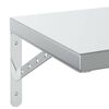 vidaXL Mensole a Muro 2 pz 100x30 cm Argento in Acciaio Inossidabile