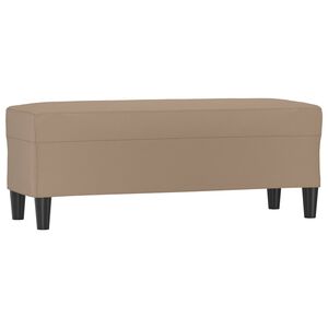 vidaXL Panca Cappuccino 100x35x41 cm in Similpelle