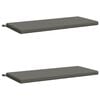 vidaXL Cuscini per Panchina SOEST 2 pz 100% Poliestere Grigio