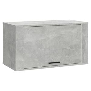 vidaXL Scarpiera a Parete Grigio Cemento 70x35x38 cm Legno Multistrato