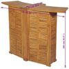 vidaXL Tavolo da Bar Pieghevole 155x53x105 cm in Massello di Teak
