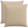 vidaXL Federa 2 pz HEERLEN Tortora 55 x 55 cm corduroy