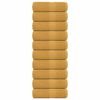 vidaXL Asciugamani per ospiti FROGN 10 pz Oro 30x50 cm 360 g/m&sup2;