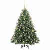 vidaXL Albero di Natale artificiale con 150 LED Verde 120 cm PE e PVC