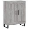 vidaXL Credenza Grigio Sonoma 69,5x34x180 cm in Legno Multistrato