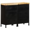 vidaXL Credenza con 6 Cassetti in Legno di Mango Grezzo