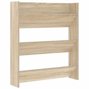 vidaXL Scarpiera a Muro Rovere Sonoma 80x18x90 cm in Legno Multistrato