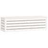 vidaXL Contenitore Portaoggetti Bianco 109x36,5x33cm Massello di Pino