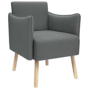 vidaXL Sedia d'accento Grigio Scuro Tessuto