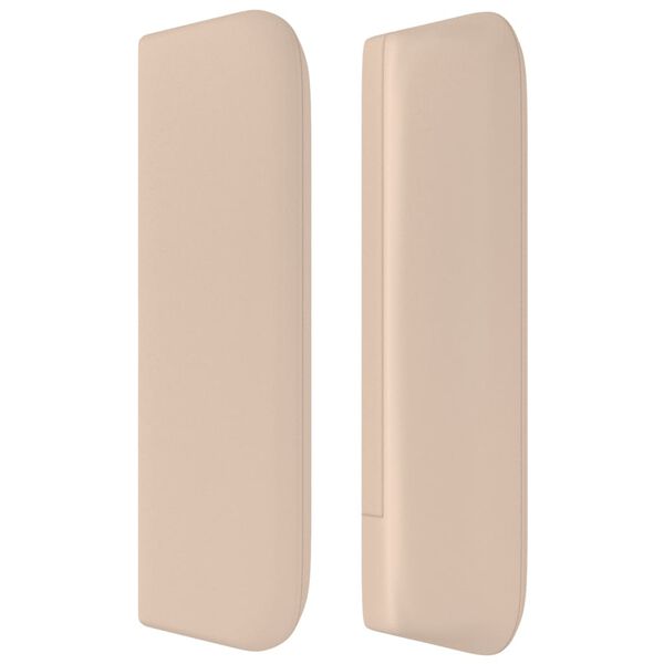 vidaXL Testiera ad Orecchio Cappuccino 203x16x78/88 cm in Similpelle