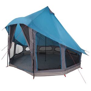 vidaXL Tenda Tipi Familiare Tipi con tetto Blu 404 x 370 x 270 cm