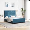 vidaXL Letto a molle con testiera Blu Scuro 160 x 200 cm Velluto