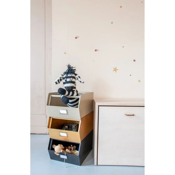 KidsDepot Scatola di Conservazione Original in Metallo Nero