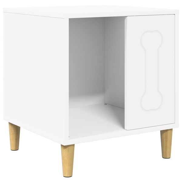 vidaXL Cuccia per cani Bianco 44 x 42 x 49 cm Legno multistrato