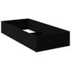 vidaXL Giroletto per rete letto regolabile Rovere Nero 70 x 200 cm