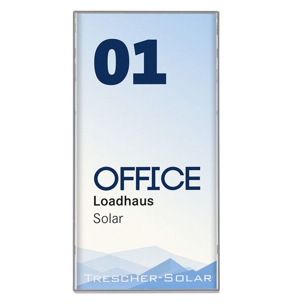 MOEDEL Targhetta per Porta Semplice Kairo 7,5x14,9x1 cm Grigia 5 pz