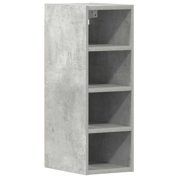 vidaXL Mobile Pensile “Riga” Grigio Cemento 20x29,5x60 cm
