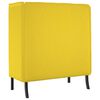 vidaXL Divano alto 101cm Giallo chiaro Tessuto