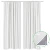 vidaXL 2 Pz Tende Oscuranti a Doppio Strato 140x175 cm Bianche