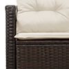 vidaXL Divano da giardino con cuscino 120 x 62 x 69 cm. polyrattan