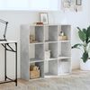 vidaXL Libreria Grigio Cemento 102x32x102 cm in Legno Multistrato