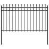 vidaXL Recinzione a Cerchio Nero 200 x 130 cm