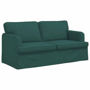 vidaXL Divano Verde Scuro 162 x 80 x 85 cm Tessuto