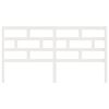 vidaXL Testiera per Letto Bianca 186x4x100cm in Legno Massello di Pino