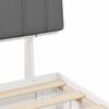 vidaXL Letto con Testiera Rivestita Grigio chiaro 120 x 190 cm