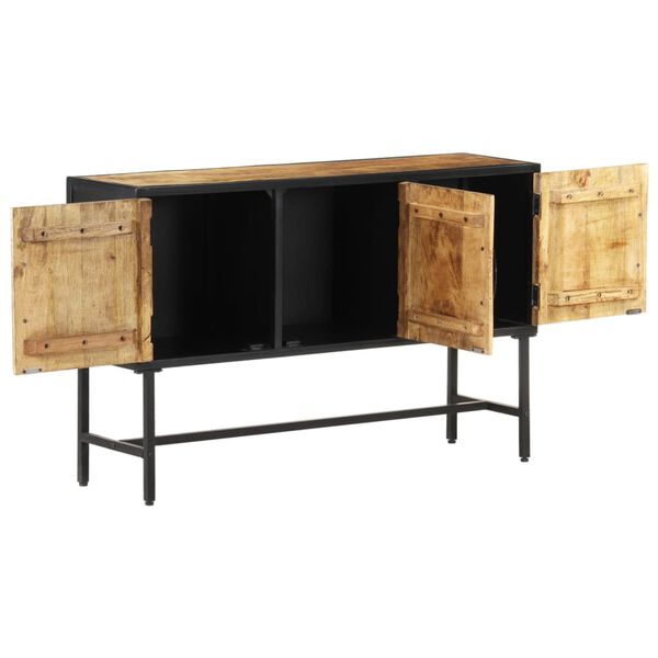 vidaXL Credenza 110x30x70 cm in Legno di Mango Grezzo