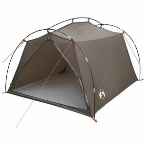 vidaXL Tenda a tunnel Marrone e Grigio 2 persone