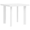 vidaXL Tavolo da Giardino Bianco 78x75x72 cm in Plastica