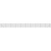 vidaXL Recinzione Metallica con Flangia Antracite 1,4x25 m