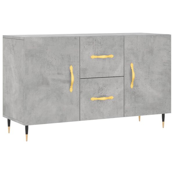 vidaXL Credenza Grigio Cemento 100x36x60 cm in Legno Multistrato