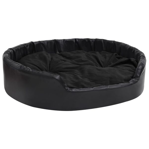 vidaXL Lettino per Cani Nero 99x89x21 cm in Peluche e Similpelle