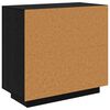 vidaXL Credenza Rovere Nero 80 x 40 x 75 cm Legno multistrato