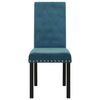 vidaXL Sedie da Pranzo 4 pz Blu in Velluto