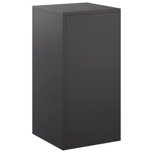 vidaXL Supporto per piante Nero 30 x 30 x 60 cm Acciaio