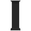 vidaXL Supporto per Piante Nero 33x33x100 cm in Truciolare