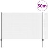 vidaXL Recinzione con Posto Grigio 1,5 x 50 m Acciaio e PVC