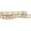 vidaXL Set di divani da esterno 6 pz Bianco Legno di Acacia Massello
