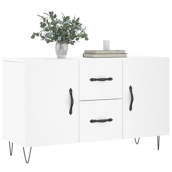 vidaXL Credenza Bianca 100x36x60 cm in Legno Multistrato