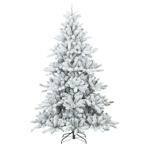 vidaXL Albero di Natale Artificiale Snodato Foderato di Neve Bianco