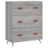 vidaXL Credenza Grigio Sonoma 69,5x34x180 cm in Legno Multistrato