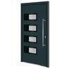 vidaXL Porta Ingresso Antracite 110x210 cm in Alluminio e PVC
