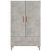 vidaXL Credenza Grigio Cemento 70x31x115 cm in Legno Multistrato
