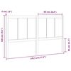 vidaXL Testiera per Letto 145,5x4x100 cm in Legno Massello di Pino
